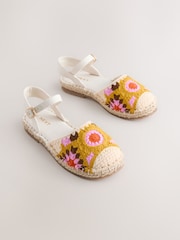 Bright Crochet Espadrille Sandals - Image 1 of 5