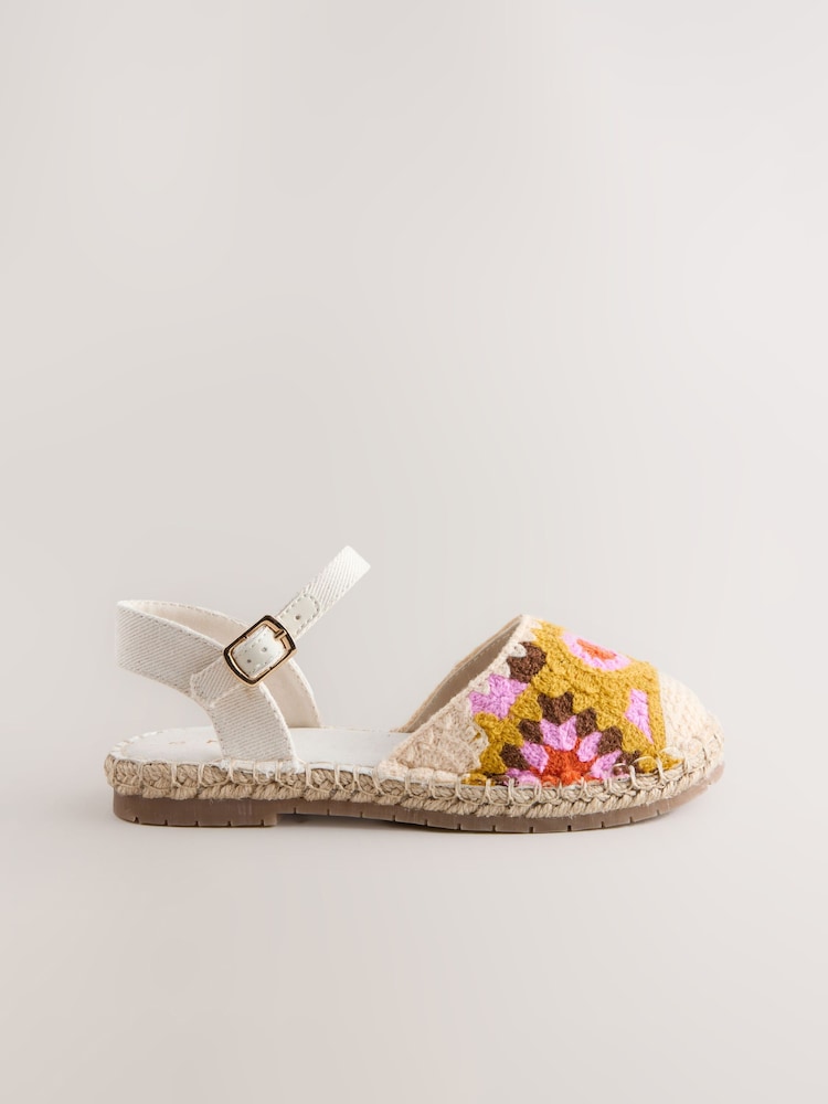 Bright Crochet Espadrille Sandals - Image 2 of 5 Bright Crochet Espadrille Sandals - Image 2 of 5
