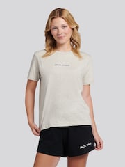 Jack Wills Light Ash Marl Debdon Regular Fit T-Shirt - Image 1 of 9