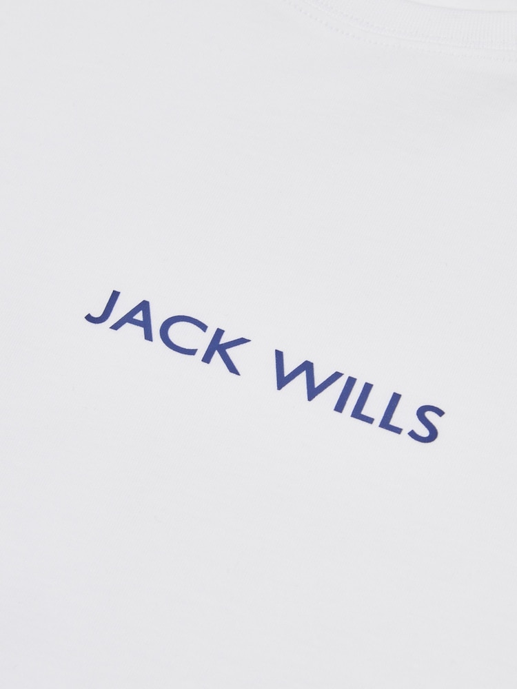Jack Wills White Debdon Regular Fit T-Shirt - Image 6 of 6 Jack Wills White Debdon Regular Fit T-Shirt - Image 6 of 6
