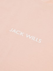 Jack Wills Pink Debdon Regular Fit T-Shirt - Image 6 of 6