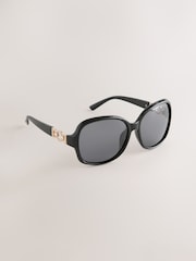 Black Wrap Around Sunglasses - Image 4 of 6