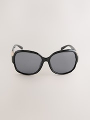 Black Wrap Around Sunglasses - Image 5 of 6