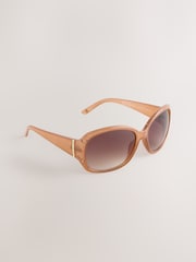 Mink Ombre Effect Cut Out Detail Sunglasses - Image 1 of 3