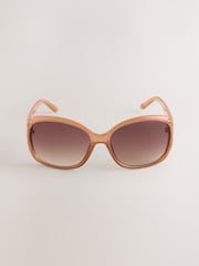 Mink Ombre Effect Cut Out Detail Sunglasses - Image 2 of 3