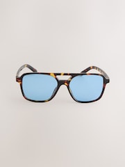 Tortoiseshell Blue - Sonnenbrille mit eckiger Form - Bild 6 von 8