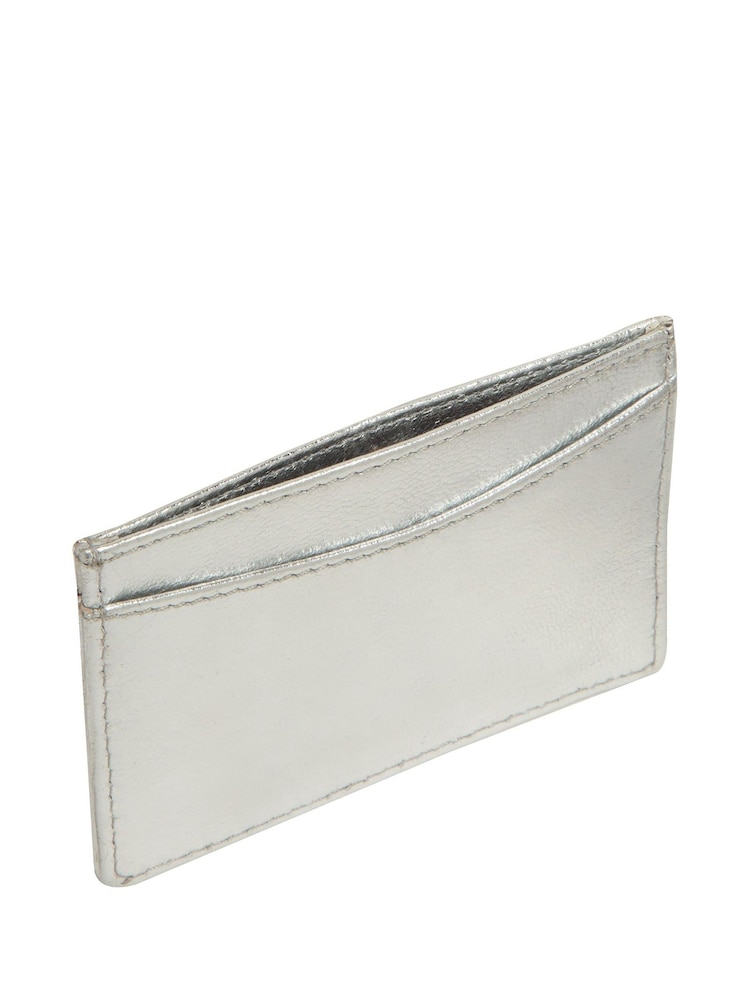 Pure Luxuries London Silver 'Anna' Leather Card Holder - Image 2 of 3