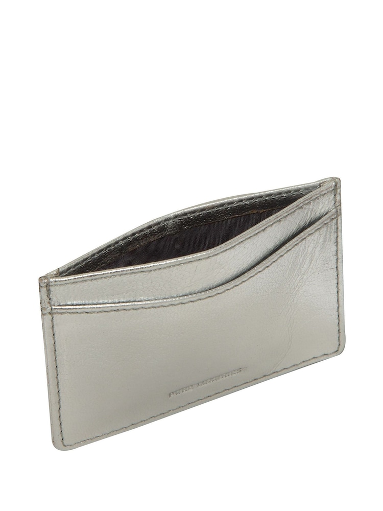 Pure Luxuries London Silver 'Anna' Leather Card Holder - Image 3 of 3