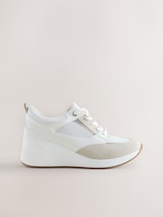White Forever Comfort® Glam Wedge Trainers - Image 7 of 9