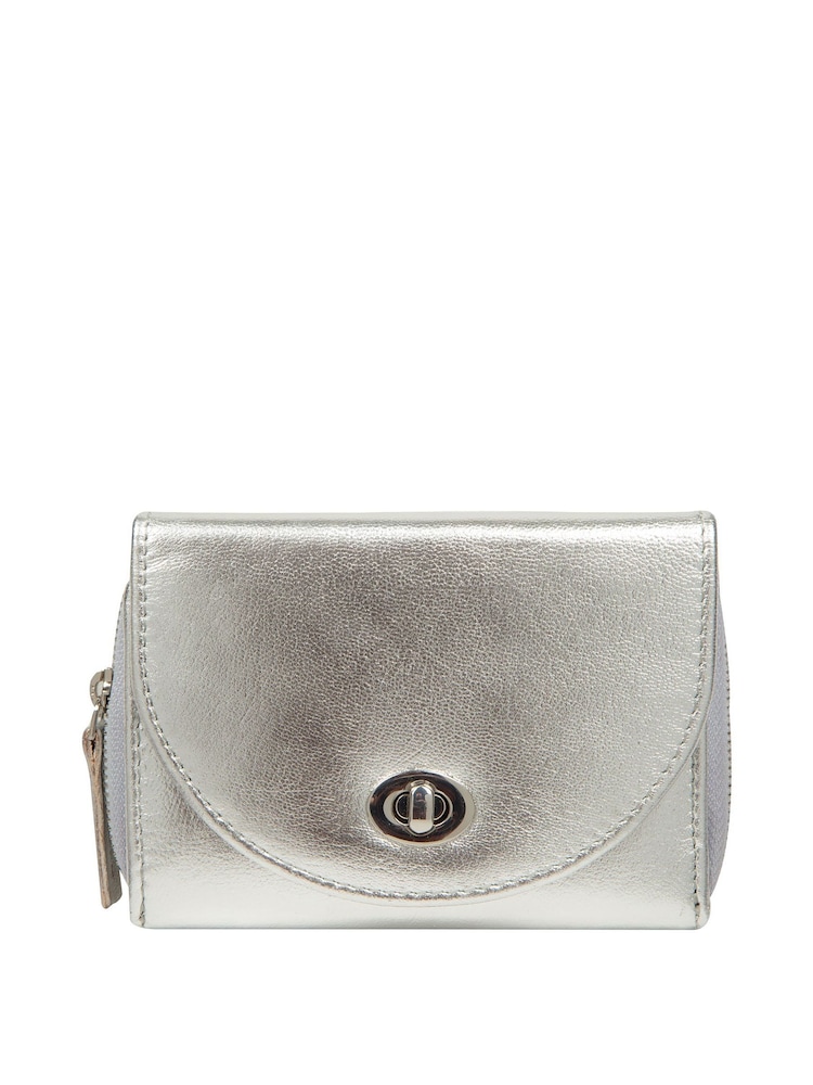 Silber - Pure Luxuries London Belle Leather Purse - Bild 1 von 4