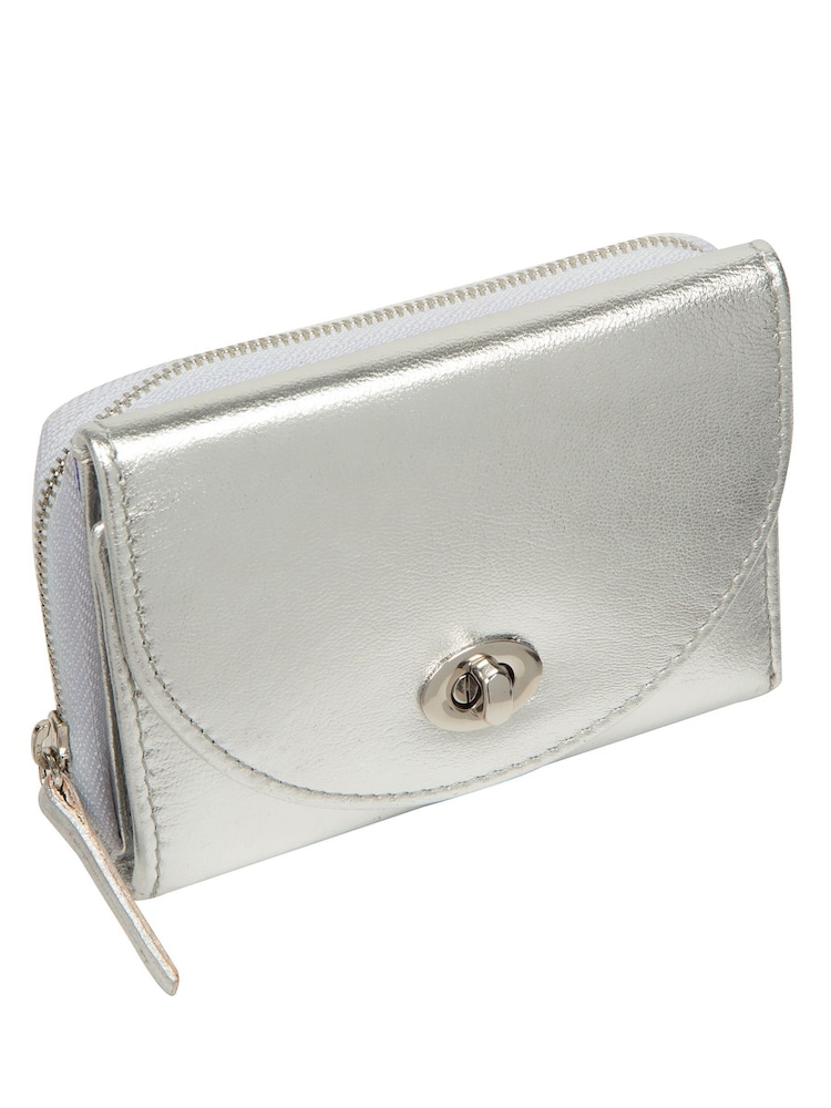 Silber - Pure Luxuries London Belle Leather Purse - Bild 2 von 4