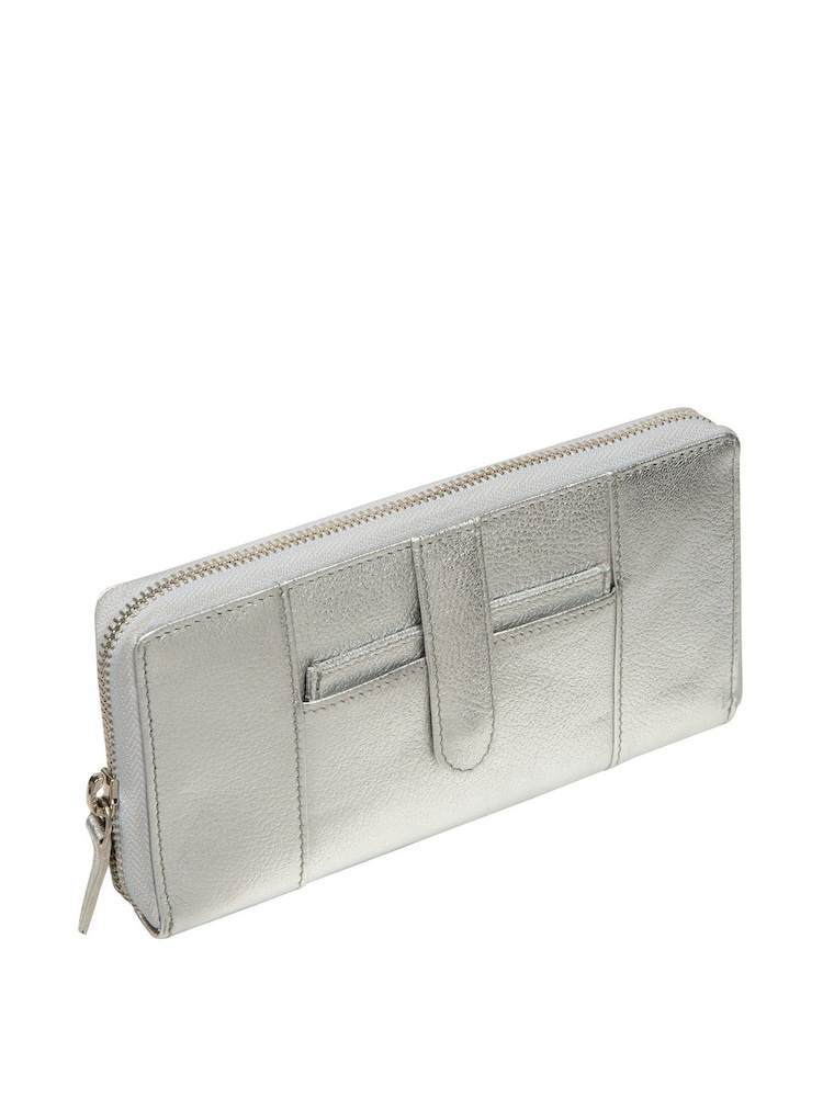 Silber - Pure Luxuries London April Leather Purse - Bild 2 von 4
