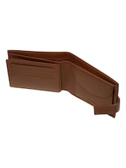 Pure Luxuries London 'Henry' Leather Brown Wallet - Image 3 of 4