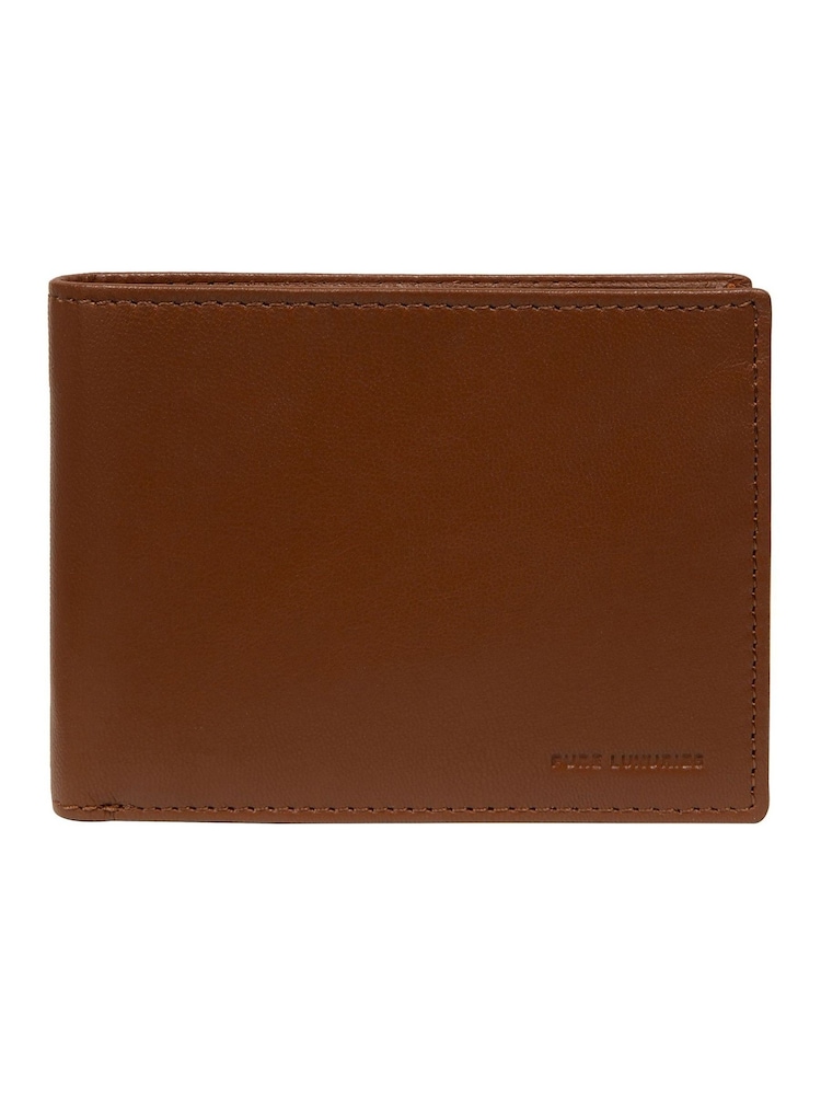 Pure Luxuries London 'Jack' Leather Brown Wallet - Image 1 of 5 Pure Luxuries London 'Jack' Leather Brown Wallet - Image 1 of 5