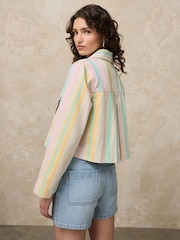 Pastellfarget stripete - Cotton 2 Pocket Jacket - Bilde 2 av 4