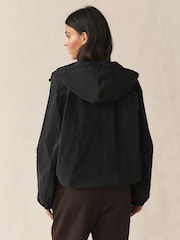 Black Shower Resistant Rain Jacket - Image 2 of 11