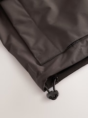 Chocolate Brown Waterproof Rain Coat with Magnetic Fastening - Image 10 of 13