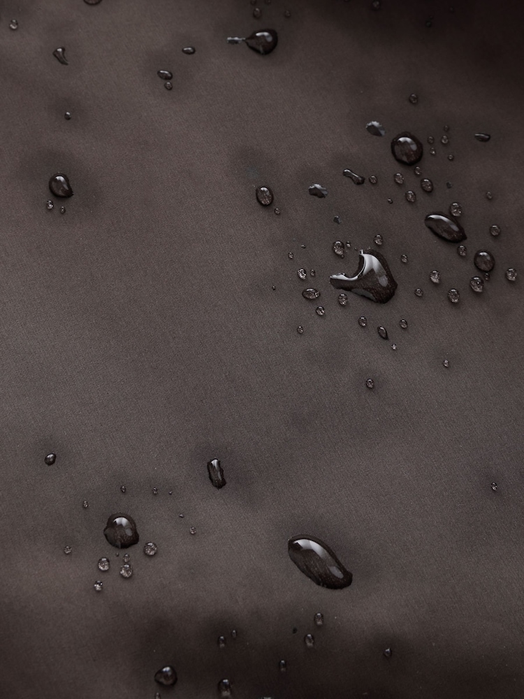 Chocolate Brown Waterproof Rain Coat with Magnetic Fastening - Image 12 of 12