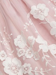 Monsoon Pink Baby Alicia Embroidered Lace Dress - Image 4 of 4