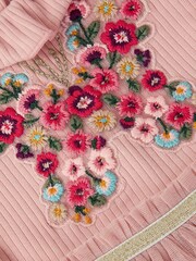 Monsoon Pink Baby Embroidered Butterfly Disco Dress - Image 3 of 3