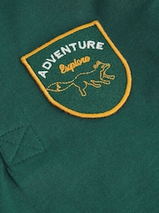 Monsoon Green Adventure Logo Polo Shirt - Image 3 of 3