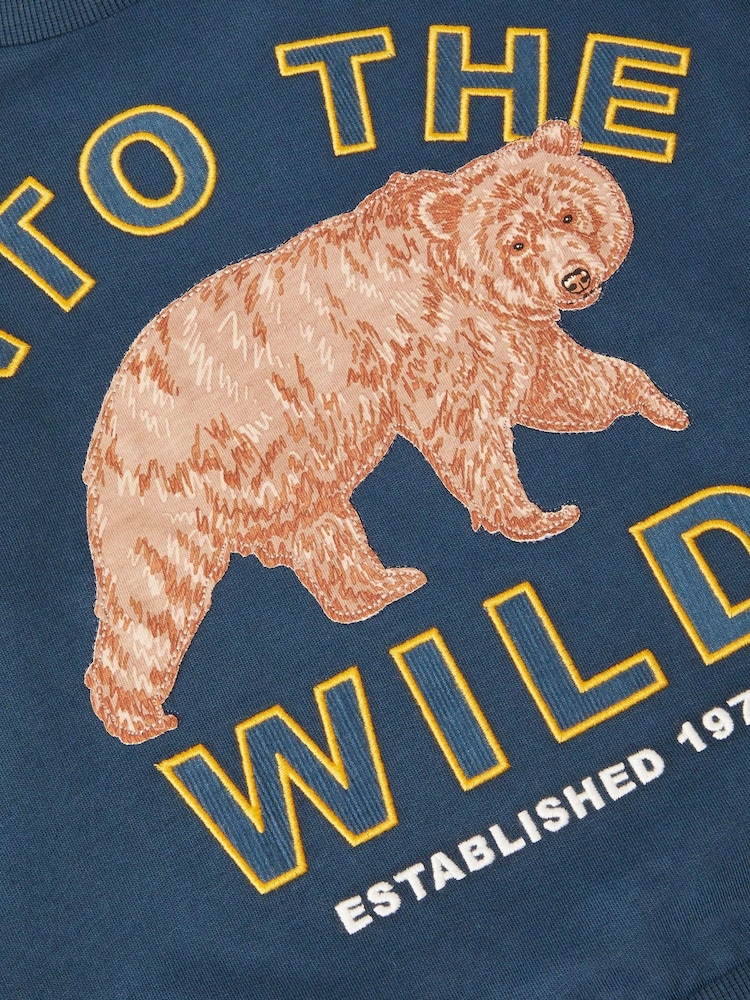 Monsoon Blue Into The Wild Graphic Sweatshirt - Image 3 of 3 Monsoon Blue Into The Wild Graphic Sweatshirt - Image 3 of 3
