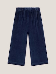 Monsoon Blue Butterfly Embellished Wide Leg Trousers - Image 2 of 3
