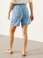 FatFace Amberly Light Wash Denim Shorts - Image 2 of 6