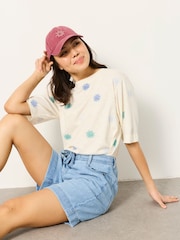 FatFace Amberly Light Wash Denim Shorts - Image 4 of 6