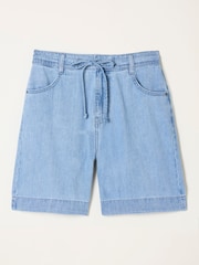 FatFace Amberly Light Wash Denim Shorts - Image 6 of 6