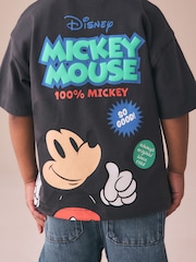 Dark Grey Mickey Mouse Short Sleeve T-Shirt (3mths-8yrs) - Image 3 of 4