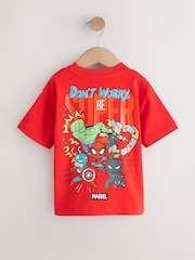 Rot/Blau - Marvel Kurzarm-Baumwoll-T-Shirt (3Monate–8Jahre) - Bild 4 von 7