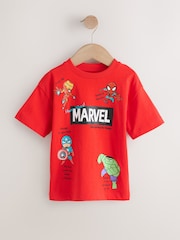 Rot/Blau - Marvel Kurzarm-Baumwoll-T-Shirt (3Monate–8Jahre) - Bild 5 von 7