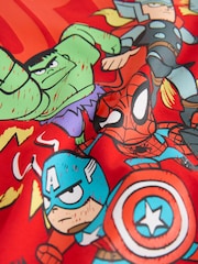 Rot/Blau - Marvel Kurzarm-Baumwoll-T-Shirt (3Monate–8Jahre) - Bild 6 von 7