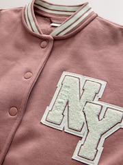 Brown/Cream Varsity Embroidered Jacket (3-16yrs) - Image 7 of 9