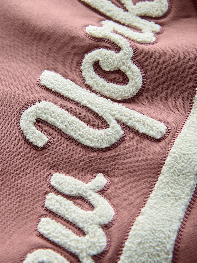 Brown/Cream Varsity Embroidered Jacket (3-16yrs) - Image 9 of 9