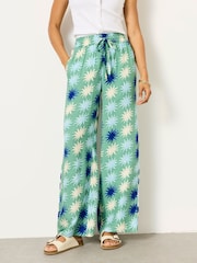 FatFace Melissa sun tile Palazzo Trousers - Image 1 of 6