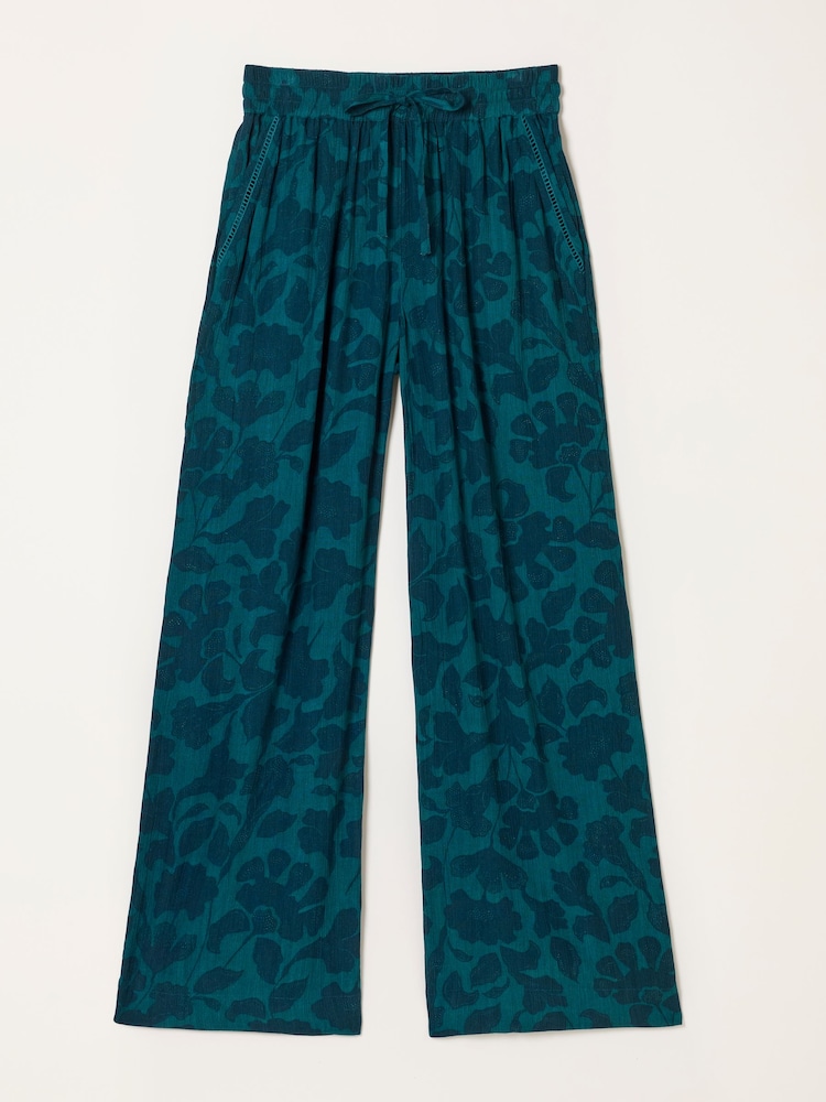 FatFace Melissa Batik Mono Palazzo Trousers - Image 6 of 6