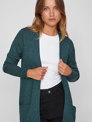 VILA Blue Long Sleeve Lightweight Knit Cardigan - Image 3 of 4