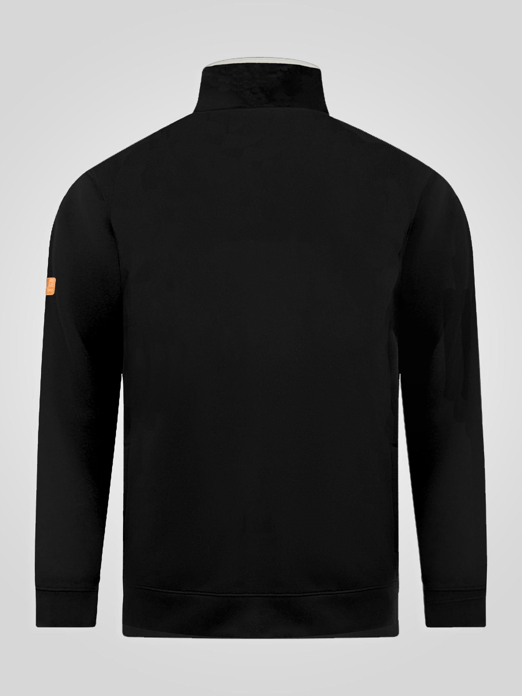Buy D555 Black JOHNSON 1 Zip Through In Fleece With Chest