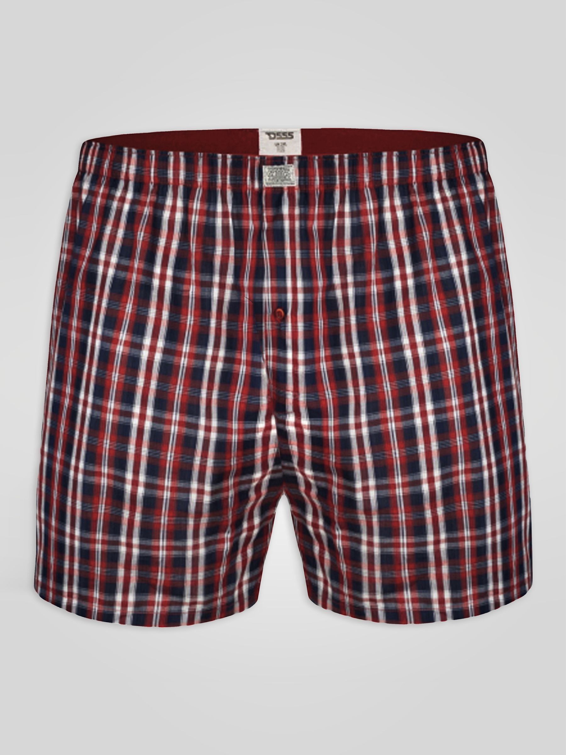 Buy D555 Blue PLAID Woven Boxer Shorts 2 Pack from Next USA