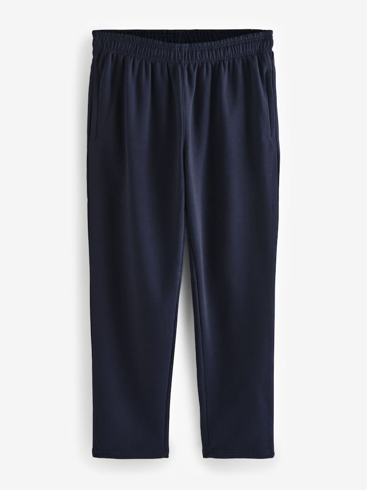 D555 Blue ALBERT Jogging Bottoms With Open Hem and Zipper Pockets - Image 1 of 1 D555 Blue ALBERT Jogging Bottoms With Open Hem and Zipper Pockets - Image 1 of 1
