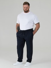 D555 Blue ALBERT Jogging Bottoms With Open Hem and Zipper Pockets - Image 3 of 9