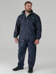 D555 Blue ELBA Packaway Weather Proof Rain Over Trousers - Image 4 of 11