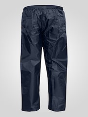 D555 Blue ELBA Packaway Weather Proof Rain Over Trousers - Image 8 of 11