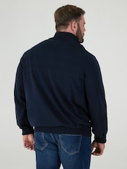 D555 Blue FRANCO 1 Classic Zip Through Knitted Sweater - Image 2 of 8