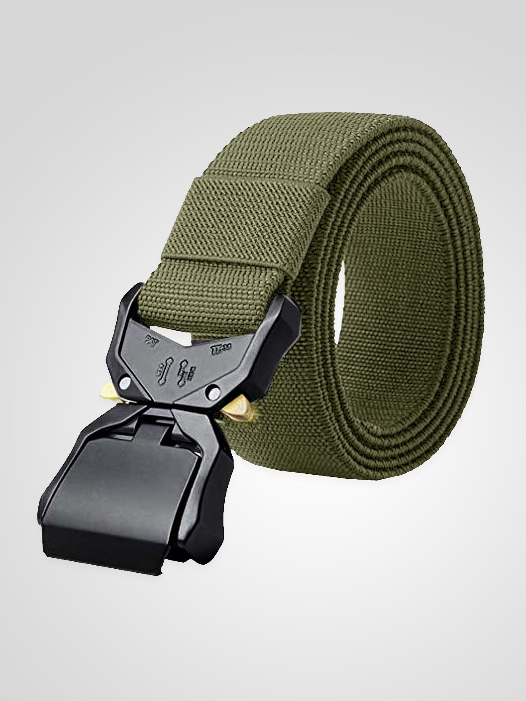 Buy Green - D555 DALE 1 Tactical Stretch Webbing Belt With Heavy