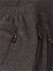 D555 Grey ALBERT Jogging Bottoms With Open Hem and Zipper Pockets - Image 10 of 10