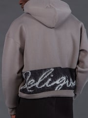 Religion Grey Knitted Hoodie - Image 4 of 4