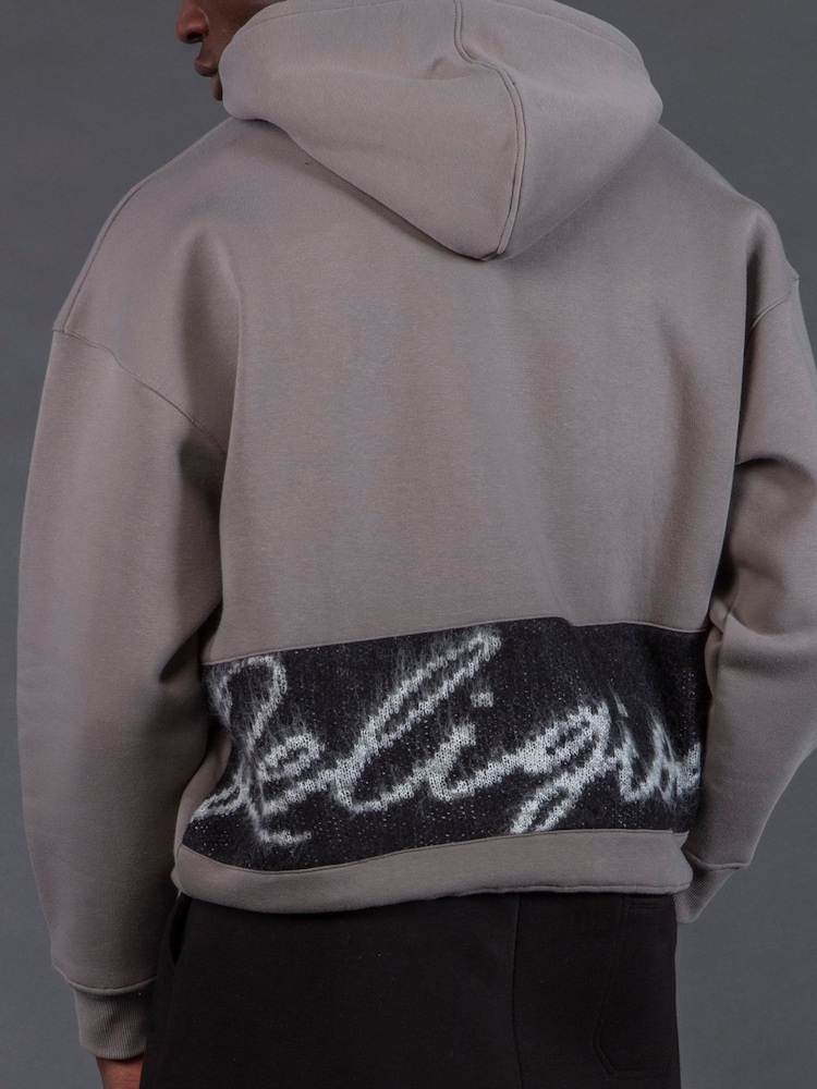 Religion Grey Knitted Hoodie - Image 4 of 4 Religion Grey Knitted Hoodie - Image 4 of 4